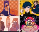 レトロチックなイラスト描きます デジタルからアナログまで様々な手法で描きます イメージ1