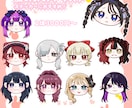 アイドル、推しのミニキャラ描きます グッズ、生誕メッセージカードも作成します！ イメージ3