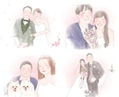 似顔絵入りゆるふわ婚姻届をお作りします お気に入り写真をウエディング姿にドレスアップしてお作りします イメージ6