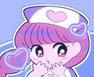 レトロポップで可愛いミニキャラ描きます アイコンやグッズ作成に♪似顔絵もOK♪ イメージ1