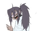 似顔絵やSNSアイコンをポップにダークに描きます かわいい×ちょいクセ。唯一無二のデフォルメイラスト描きます イメージ6