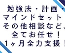現役医大生があなたの勉強に１ヶ月間寄り添います 勉強方法・計画、その他相談など1ヶ月間サポート！ イメージ1