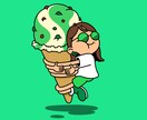 ポップでかわいいイラストを制作します 個性的でポップでかわいい、目を惹くイラストを描きます！ イメージ5