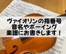 ヴァイオリンの指番号やボーイングや音名お書きします もっと簡単に演奏したいあなたに！指番号で世界が変わります イメージ1