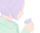 線画・水彩画風　アイコン用イラスト作成します 3つのカラーを使用した、線画・水彩画風のアイコンを作成します イメージ1