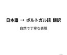 日本語→ポルトガル語翻訳します 日本在住の翻訳者が自然で丁寧に対応 イメージ1