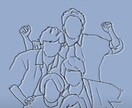 ロック画面にぴったりのオシャレイラストを描きます 世界で一枚だけのオーダーメイドが可能です。 イメージ2