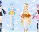 VTuberやVライバー活動に！イラスト描きます 一枚絵/立ち絵/ミニキャラ/グッズイラスト/歌みたイラスト イメージ3