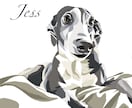 世界に一枚のご愛犬のイラストを描きます アクリル画風の鮮やかなイラストを描かせていただきます！ イメージ8