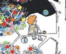 ポップで可愛いイラスト制作します 用途は自由!チラシやフライヤー、Tシャツなどなんでも! イメージ2