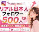 インスタ✦高品質日本人フォロワー500人増加ます 安心サポート│高品質フォロワー│減少補填対応│安全運用 イメージ1