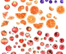 透明水彩で食べ物を描きます グッズ化ok！ゆるめの果物からリアル寄りの一枚絵まで イメージ5