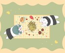 恋人や家族にゆるっと似た可愛い♡似顔絵を描きます フリーハンドでゆるっと似せた可愛い♡が沢山の似顔絵！ イメージ4
