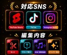 横動画の編集します 簡単テロップ作成、カット、エフェクト イメージ2