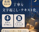 夜間対応！音声、動画の会話を文字起こしいたします テロップ用のテキスト化等を夜間にコツコツ丁寧に対応します！ イメージ1
