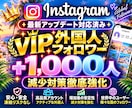 ＶＩＰインスタ外国人フォロワー１０００人増加します ＶＩＰフォロワー⭐️最新アップデート対応⭐️減少対策強化⭐️ イメージ2