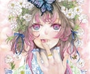 ハガキ大からA4サイズまでイラスト描きます 鮮やかな透明水彩絵の具で世界で一枚のアート作品を イメージ10