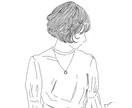 インスタ等で使えるおしゃれ繊細線画アイコン描きます 小物orカラーいずれか1点まで無料♪商用利用可◎ イメージ6
