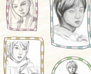 商用利用OK！レトロな人物画を制作します SNSアイコン、立ち絵、などを厚塗りでおしゃれに。 イメージ6