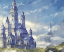 迫力のあるファンタジーイラストを描きます ドラゴン、人物、背景の全てに物語を感じるのイラスト イメージ5