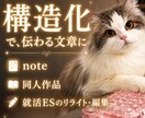 AIが書いた文章、プロが構造から整えます 現役コンサルがあなたの文を構造的にリライトします イメージ1