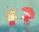 絵本のようなカットイラストや季節の絵などを描きます SNSのアイコンやヘッダー・Webサイト・動画・物語の挿絵に イメージ1