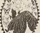 モノクロイラスト描きます 水性ペンで描く繊細で神秘的な世界 イメージ10