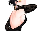 目が魅力的な一枚絵制作いたします 可愛くて、美しく、艶やかな女性描きます！ イメージ3