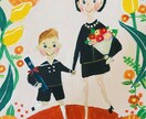 オリジナルの可愛いイラスト制作いたします お祝いのプレゼントや記念品に是非お使いください イメージ7