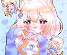 7月着手/愛を込めてかわいいイラスト描きます 配信活動やアイコンなどなどお手伝いさせてください♡ イメージ5