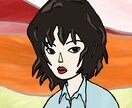 漫画風のカラーイラストを描きます かわいらしくないけど、独特なタッチが特徴です。 イメージ2