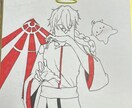 アナログイラストを作成します 色紙、原稿用紙などの絵を描ける紙になんでも描きます！ イメージ4