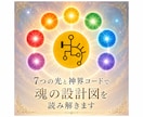 7つの光と神界コードで魂の設計図を読み解きます ご依頼者様だけの宇宙文字を降ろします イメージ1