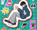 記念日や立ち絵等かわいいイラスト制作します キャラクターの個性が一目で伝わるイラストを制作します！ イメージ3
