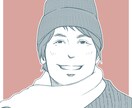 お写真から【青年漫画風似顔絵】をお描きします ♬単色／SNSアイコンやプレゼントに♬ イメージ2