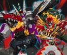 ご希望のロボットのイラストを描きます 勇者シリーズ・戦隊ロボ・ガンダム等、ロボットほぼ全般。 イメージ4
