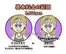 ヒトアイコン提供いたします ★似顔絵アイコン★使用権利込み‼︎ 2次利用自由です♩ イメージ2
