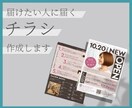 ターゲットに届く、成果を上げるチラシ作成いたします 丁寧なヒアリングで細部までこだわり作成、成果を追い求めます イメージ1