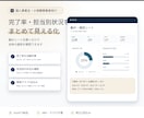 入力だけで自動集計する業務チェック表を作ります 未完了・期限超過・完了率を自動表示して見える化します イメージ4
