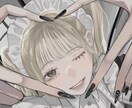 かわいい お洒落なイラスト制作します くすみカラー 肩上イラストを制作します イメージ3