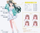最短納品▶透明感のある立ち絵イラスト制作します TRPGや配信、オリジナルゲームなどに！ イメージ2