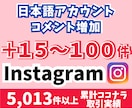 instagramコメント＋15〜100増やします 日本語ユーザーからのコメント増加！宣伝拡散 イメージ1