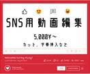 SNS用動画編集をします いいセンス、アニメーション付き文字起こし動画 FOR YOU イメージ1