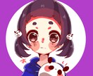 SNSで使うアイコン描きます あなたのオリキャラをシンプル＆可愛く！ イメージ1