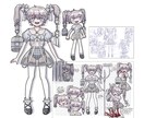 キャラクターデザイン、立ち絵制作します 個性的な絵柄とユニークなキャラデザが特徴です イメージ1