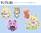 ミニキャラ・SDキャライラストを作成いたします [商用可・二次使用可]アイコン・ヘッダーやグッズ等に！ イメージ6