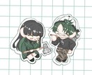 ゆるふわなミニキャライラストお描きいたします ペアイラスト1000円でお描きいたします！ イメージ3