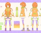 Vtuberさん向けのかわいい2Dモデル制作します モデリング、イラスト、パーツ分けのみの制作も対応可能です♪ イメージ10