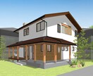 魅力的な住宅の外観パースを作成いたします 仕上げの素材を3パターンまでお渡しできます イメージ1