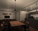 住宅・マンション◆おうちの内観パースを作成します 検討中でもOK！複数パターンで理想のカタチを見つけましょう！ イメージ4